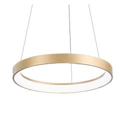 KRIZIA SM SOSPENSIONE MODERNA CON ANELLO D58 LED 50W LUCE DIMMERABILE BIANCO O ORO DELLA GEA LUCE GEA LUCE - Cristalensi Shop On