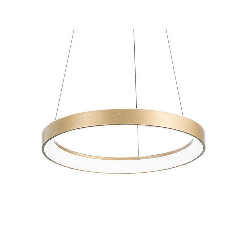 KRIZIA SM SOSPENSIONE MODERNA CON ANELLO D58 LED 50W LUCE DIMMERABILE BIANCO O ORO DELLA GEA LUCE GEA LUCE - Cristalensi Shop On