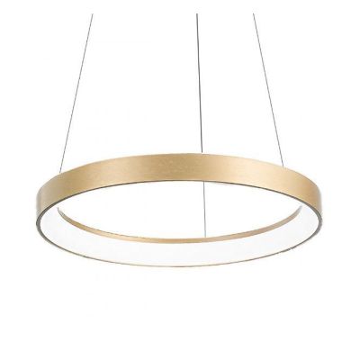 KRIZIA SM SOSPENSIONE MODERNA CON ANELLO D58 LED 50W LUCE DIMMERABILE BIANCO O ORO DELLA GEA LUCE GEA LUCE - Cristalensi Shop On