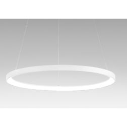 KRIZIA SG SOSPENSIONE MODERNA GRANDE CON ANELLO D78 LED 60W LUCE DIMMERABILE BIANCO O ORO DELLA GEA GEA LUCE - Cristalensi Shop 