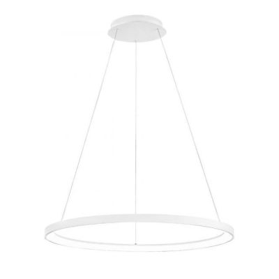 KRIZIA SG SOSPENSIONE MODERNA GRANDE CON ANELLO D78 LED 60W LUCE DIMMERABILE BIANCO O ORO DELLA GEA GEA LUCE - Cristalensi Shop 