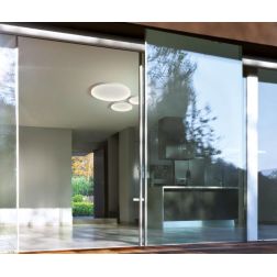 KRIZIA PG PLAFONIERA MODERNA AD ANELLO D58 LED 50W LUCE DIMMERABILE BIANCO O ORO DELLA GEA LUCE GEA LUCE - Cristalensi Shop Onli 2