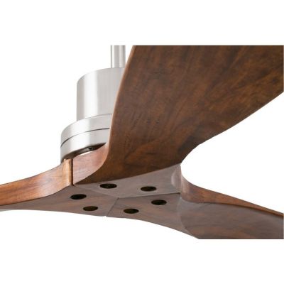 LANTAU L VENTILATORE A SOFFITTO DIAMETRO 132 CM NICKEL SENZA LUCE PALE NOCE O PINO FARO VENTILATORI - Cristalensi Shop Online