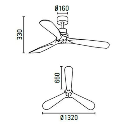 LANTAU L VENTILATORE A SOFFITTO DIAMETRO 132 CM NICKEL SENZA LUCE PALE NOCE O PINO FARO VENTILATORI - Cristalensi Shop Online