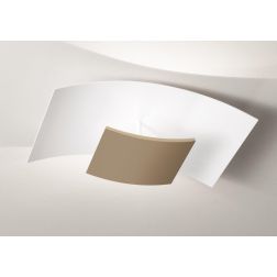 ARIA PG PLAFONIERA GRANDE MODERNA TORTORA LED 40W LUCE 3000K DIMMERABILE DELLA GEA LUCE GEA LUCE - Cristalensi Shop Online