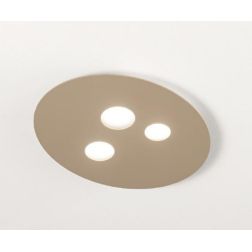 LUNA PP LAMPADA DA SOFFITTO MODERNA 3 LUCI ATTACCO GX53 BIANCA O TORTORA DELLA GEA LUCE GEA LUCE - Cristalensi Shop Online 2