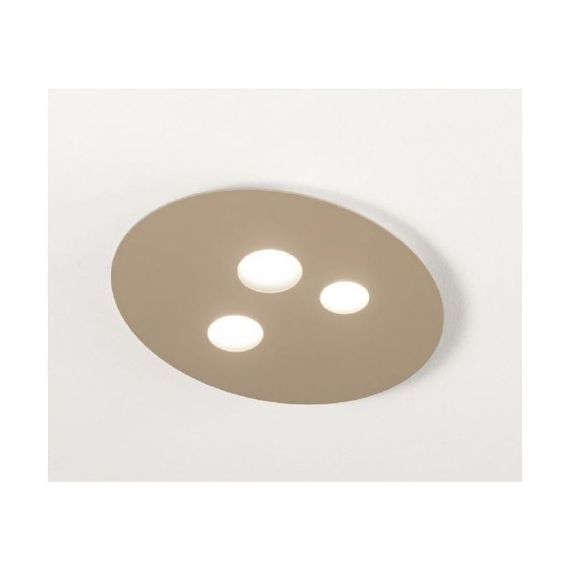 LUNA PP LAMPADA DA SOFFITTO MODERNA 3 LUCI ATTACCO GX53 BIANCA O TORTORA DELLA GEA LUCE GEA LUCE - Cristalensi Shop Online