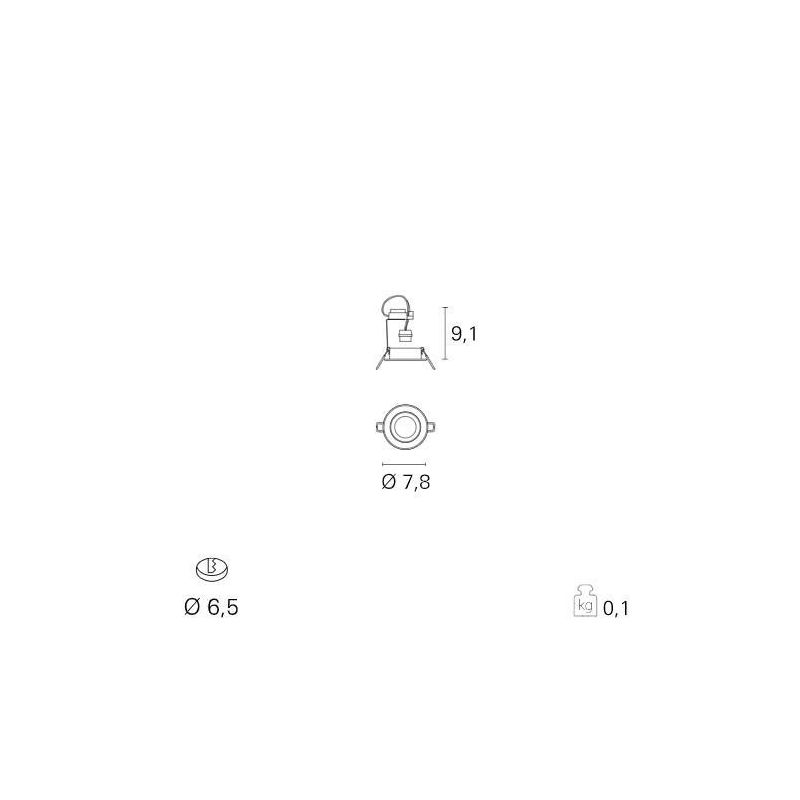 TURN INCASSO ALLUMINIO TONDO Pan International - Cristalensi Shop Online