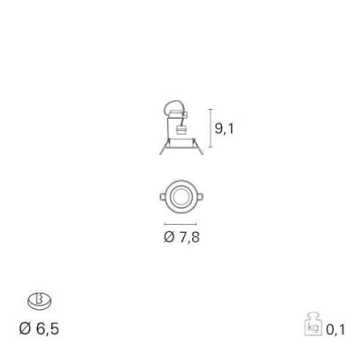 TURN INCASSO ALLUMINIO TONDO Pan International - Cristalensi Shop Online