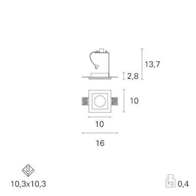 PARIDE FARETTO DA INCASSO IN GESSO Pan International - Cristalensi Shop Online