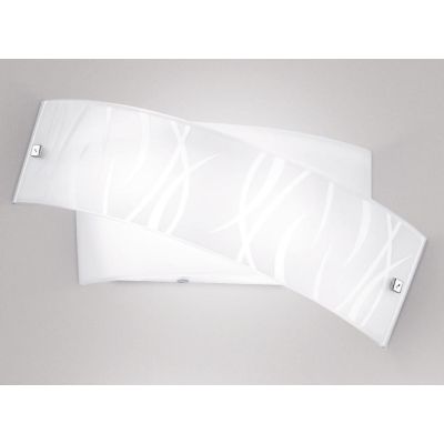 AGNESE LAMPADA DA PARETE IN VETRO DI GEA LUCE MISURA PICCOLA BIANCA GEA LUCE - Cristalensi Shop Online