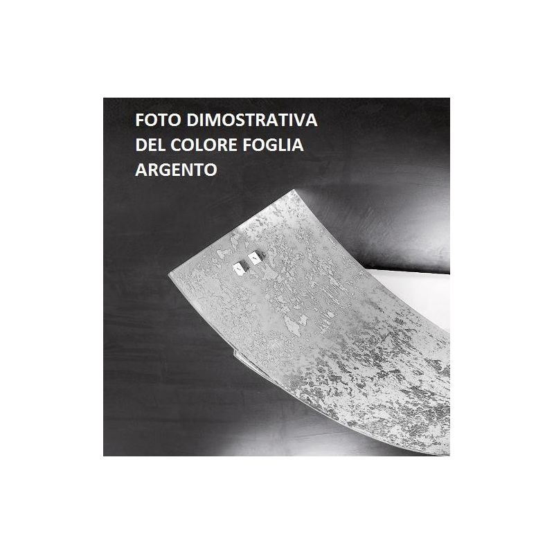 CAMILLA PLAFONIERA PICCOLA FOGLIA ARGENTO O ORO IN VETRO DI GEA LUCE MODERNA GEA LUCE - Cristalensi Shop Online