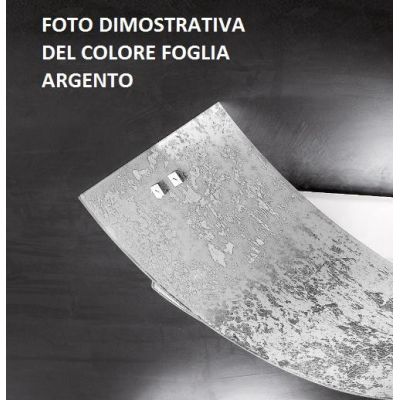 CAMILLA PLAFONIERA PICCOLA FOGLIA ARGENTO O ORO IN VETRO DI GEA LUCE MODERNA GEA LUCE - Cristalensi Shop Online