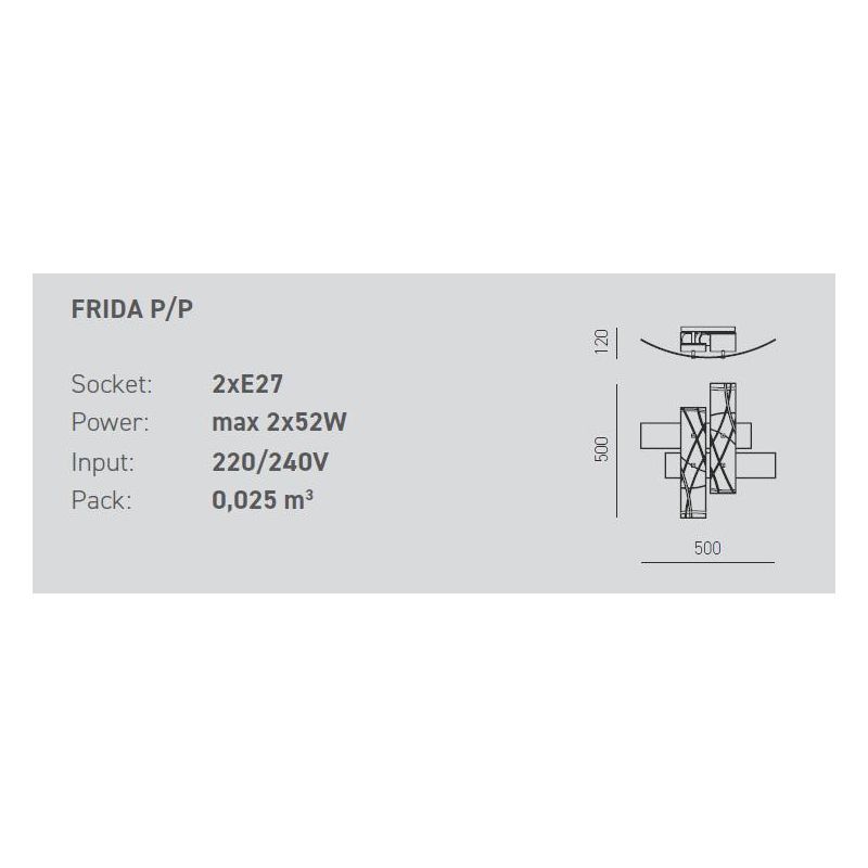 FRIDA LAMPADA DA SOFFITTO PICCOLA GEA LUCE - Cristalensi Shop Online