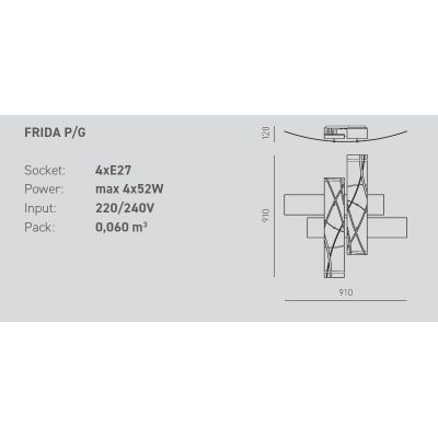 FRIDA LAMPADA DA SOFFITTO GRANDE GEA LUCE - Cristalensi Shop Online