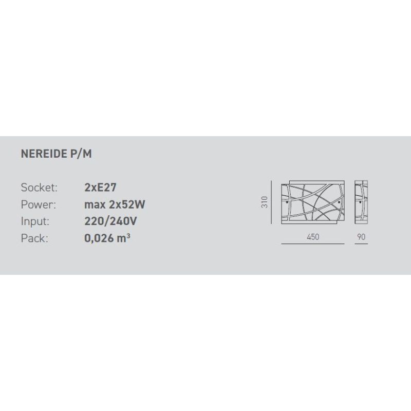 NEREIDE PLAFONIERA GRANDE DI GEA LUCE IN VETRO DECORATO ECONOMICA MODERNA GEA LUCE - Cristalensi Shop Online
