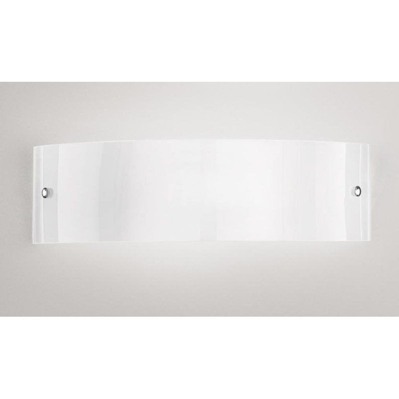 MICHELA AG APPLIQUE MODERNA ED ECONOMICA IN VETRO BIANCO DELLA GEA LUCE GEA LUCE - Cristalensi Shop Online