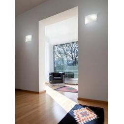 MICHELA AG APPLIQUE MODERNA ED ECONOMICA IN VETRO BIANCO DELLA GEA LUCE GEA LUCE - Cristalensi Shop Online 2