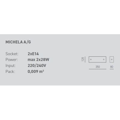 MICHELA AG APPLIQUE MODERNA ED ECONOMICA IN VETRO BIANCO DELLA GEA LUCE GEA LUCE - Cristalensi Shop Online