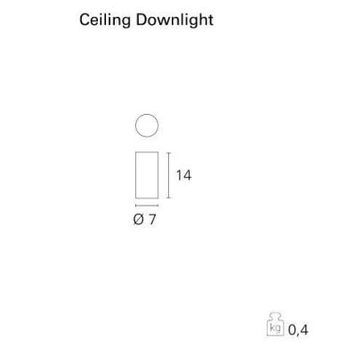 LUPIN LED GU10 7W INCLUSO DA SOFFITTO BIANCO Pan International - Cristalensi Shop Online