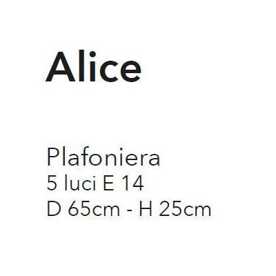 ALICE PLAFONIERA MODERNA 5 LUCI A SFERA CON OTTAGONI IN CRISTALLO FINITURA CROMO CRISTALENSI LUX - Cristalensi Shop Online