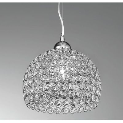 LARA SOSPENSIONE SINGOLA CONTEMPORANEA CON DIFFUSORE IN OTTAGONI DI CRISTALLO CRISTALENSI LUX - Cristalensi Shop Online