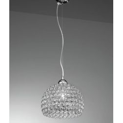 LARA SOSPENSIONE SINGOLA CONTEMPORANEA CON DIFFUSORE IN OTTAGONI DI CRISTALLO CRISTALENSI LUX - Cristalensi Shop Online 2