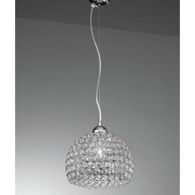 LARA SOSPENSIONE SINGOLA CONTEMPORANEA CON DIFFUSORE IN OTTAGONI DI CRISTALLO CRISTALENSI LUX - Cristalensi Shop Online