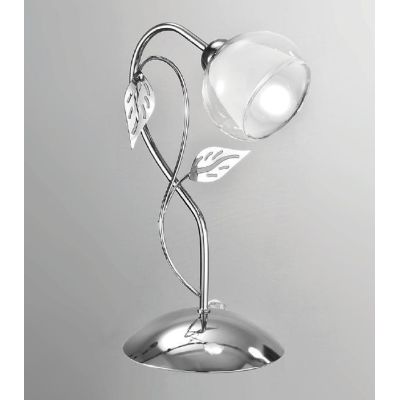 GINEVRA LUMETTO CLASSICO IN METALLO CROMO CON DIFFUSORE IN VETRO CRISTALENSI LUX - Cristalensi Shop Online