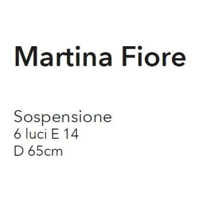 MARTINA FIORE SOSPENSIONE MODERNA 6 LUCI IN METALLO CROMO CON ELEMENTI FLOREALI IN CRISTALLO CRISTALENSI LUX - Cristalensi Shop