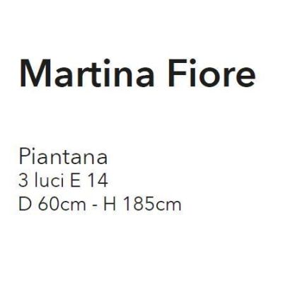 MARTINA FIORE PIANTANA MODERNA 3 LUCI IN METALLO CROMO CON ELEMENTI FLOREALI IN CRISTALLO CRISTALENSI LUX - Cristalensi Shop Onl