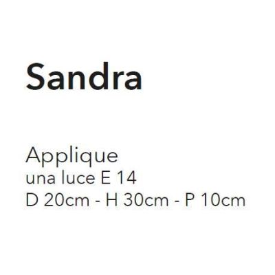 SANDRA APPLIQUE 1 LUCE FINITURA CROMO CON FIORI DECORATIVI IN CRISTALLO STILE CLASSICO CRISTALENSI LUX - Cristalensi Shop Online