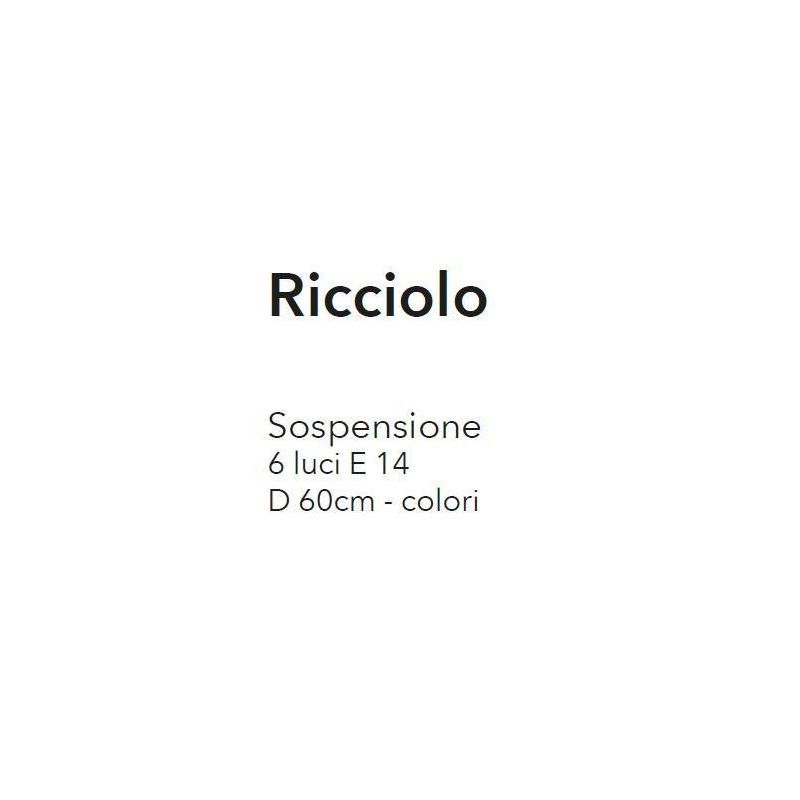 RICCIOLO SOSPENSIONE MODERNA FINITURA CROMO CON RICCIOLI IN VETRO COLORATO CRISTALENSI LUX - Cristalensi Shop Online