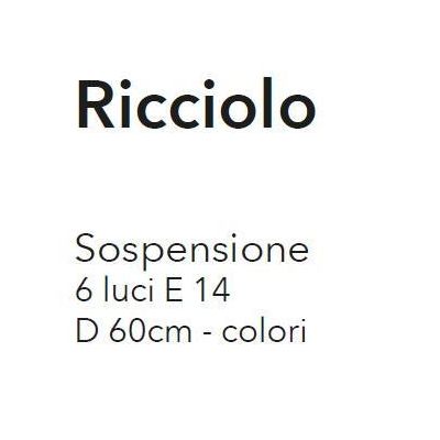 RICCIOLO SOSPENSIONE MODERNA FINITURA CROMO CON RICCIOLI IN VETRO COLORATO CRISTALENSI LUX - Cristalensi Shop Online