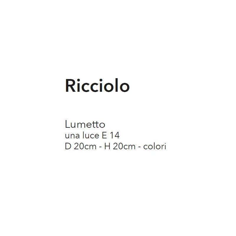 RICCIOLO LUMETTO CROMO CON RICCIOLI DECORATIVI IN VETRO COLORATO DESIGN MODERNO CRISTALENSI LUX - Cristalensi Shop Online