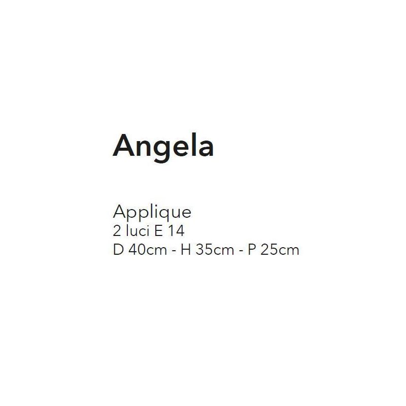 ANGELA APPLIQUE CLASSICA 2 LUCI METALLO BIANCO ANTICO CON DIFFUSORI FLOREALI IN VETRO CRISTALENSI LUX - Cristalensi Shop Online