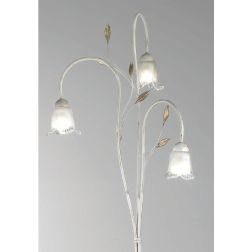 ANGELA PIANTANA CLASSICA IN METALLO BIANCO ANTICO CON DIFFUSORI FLOREALI IN VETRO CRISTALENSI LUX - Cristalensi Shop Online 2