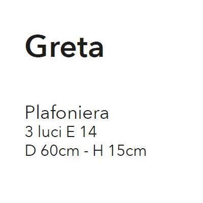 GRETA PL3 PLAFONIERA 3 LUCI METALLO BIANCO ANTICO CON DIFFUSORI FLOREALI IN VETRO ECONOMICA CRISTALENSI LUX - Cristalensi Shop O