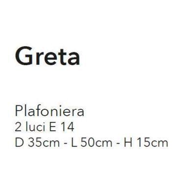 GRETA PL2 PLAFONIERA APPLIQUE 2 LUCI METALLO BIANCO ANTICO CON DIFFUSORI FLOREALI IN VETRO ECONOMICA CRISTALENSI LUX - Cristalen