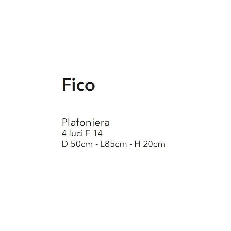 FICO PLAFONIERA FLOREALE 4 LUCI IN METALLO AVORIO O BRONZO CON DIFFUSORI IN VETRO CRISTALENSI LUX - Cristalensi Shop Online