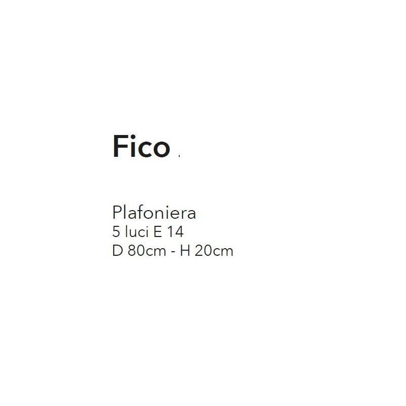 FICO PLAFONIERA 5 LUCI IN METALLO AVORIO O BRONZO FLOREALE CON DIFFUSORI IN VETRO CRISTALENSI LUX - Cristalensi Shop Online