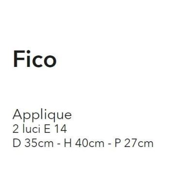 FICO APPLIQUE 2 LUCI IN METALLO AVORIO O BRONZO FLOREALE CON DIFFUSORI IN VETRO CRISTALENSI LUX - Cristalensi Shop Online