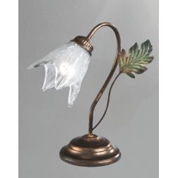 FICO LUMETTO ECONOMICO IN METALLO AVORIO O BRONZO CON DIFFUSORI IN VETRO CLASSICO CRISTALENSI LUX - Cristalensi Shop Online