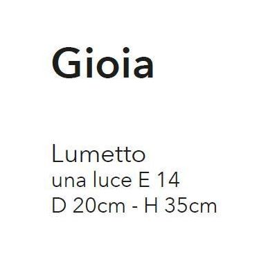 GIOIA LUMETTO AVORIO ANTICO CLASSICO ED ECONOMICO CON DIFFUSORE IN VETRO CRISTALENSI LUX - Cristalensi Shop Online