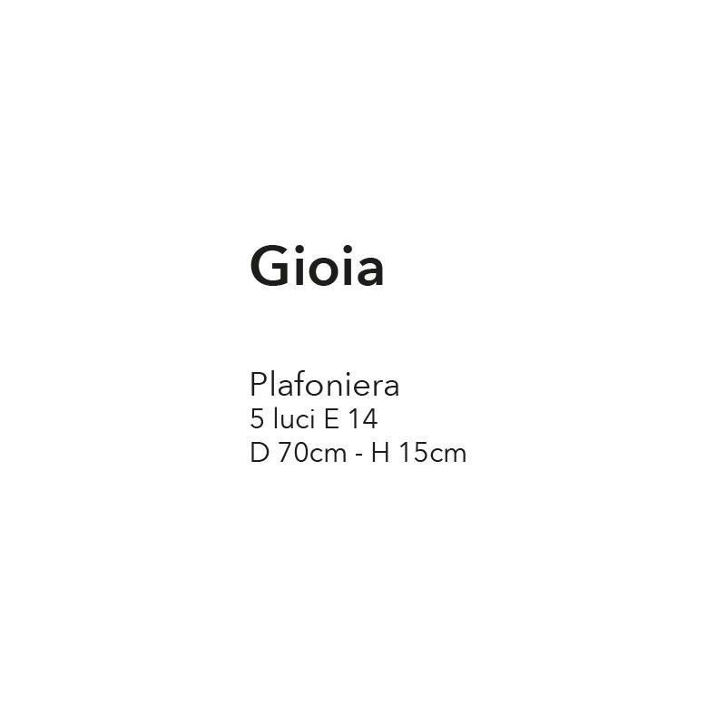 GIOIA PLAFONIERA CLASSICA AVORIO ANTICO ECONOMICA CON RICCIOLI E DIFFUSORI IN VETRO CRISTALENSI LUX - Cristalensi Shop Online