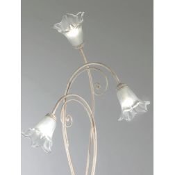 GIOIA PIANTANA CLASSICA AVORIO ANTICO CON RICCIOLI E DIFFUSORI IN VETRO CRISTALENSI LUX - Cristalensi Shop Online 2