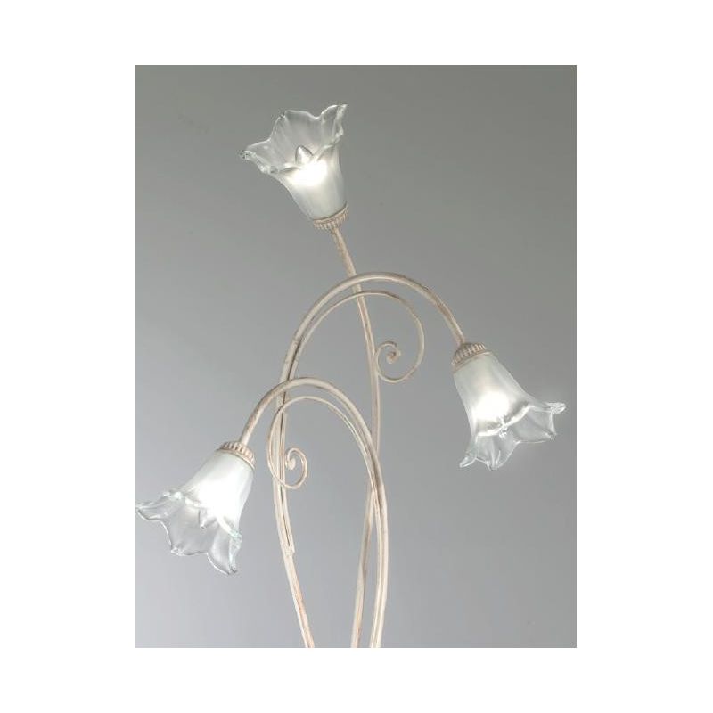 GIOIA PIANTANA CLASSICA AVORIO ANTICO CON RICCIOLI E DIFFUSORI IN VETRO CRISTALENSI LUX - Cristalensi Shop Online