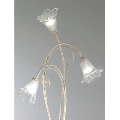 GIOIA PIANTANA CLASSICA AVORIO ANTICO CON RICCIOLI E DIFFUSORI IN VETRO CRISTALENSI LUX - Cristalensi Shop Online