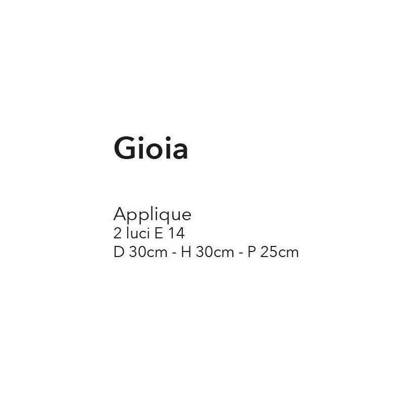 GIOIA APPLIQUE CLASSICA AVORIO ANTICO CON RICCIOLI E DIFFUSORI FLOREALI IN VETRO CRISTALENSI LUX - Cristalensi Shop Online