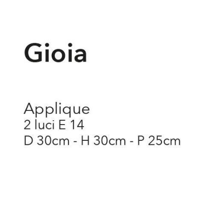 GIOIA APPLIQUE CLASSICA AVORIO ANTICO CON RICCIOLI E DIFFUSORI FLOREALI IN VETRO CRISTALENSI LUX - Cristalensi Shop Online